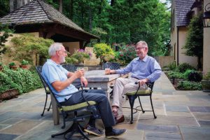 Agmark's Richard Hagemeyer (left) and LBMC's John Litchfield swap stories from their long, successful journey together—one built on 40 Years of Trust and Innovation.